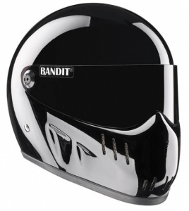 Bandit XXR Motorcycle Helmet - Gloss Black